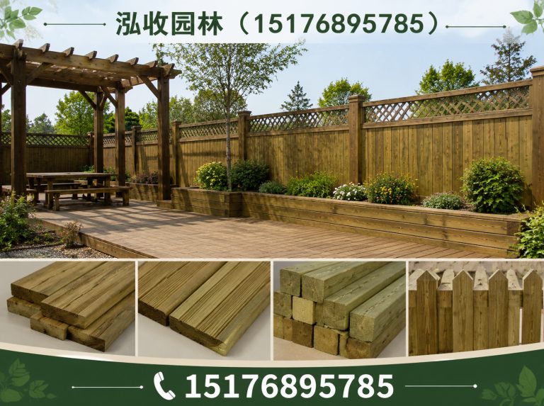 青岛防腐木展示图